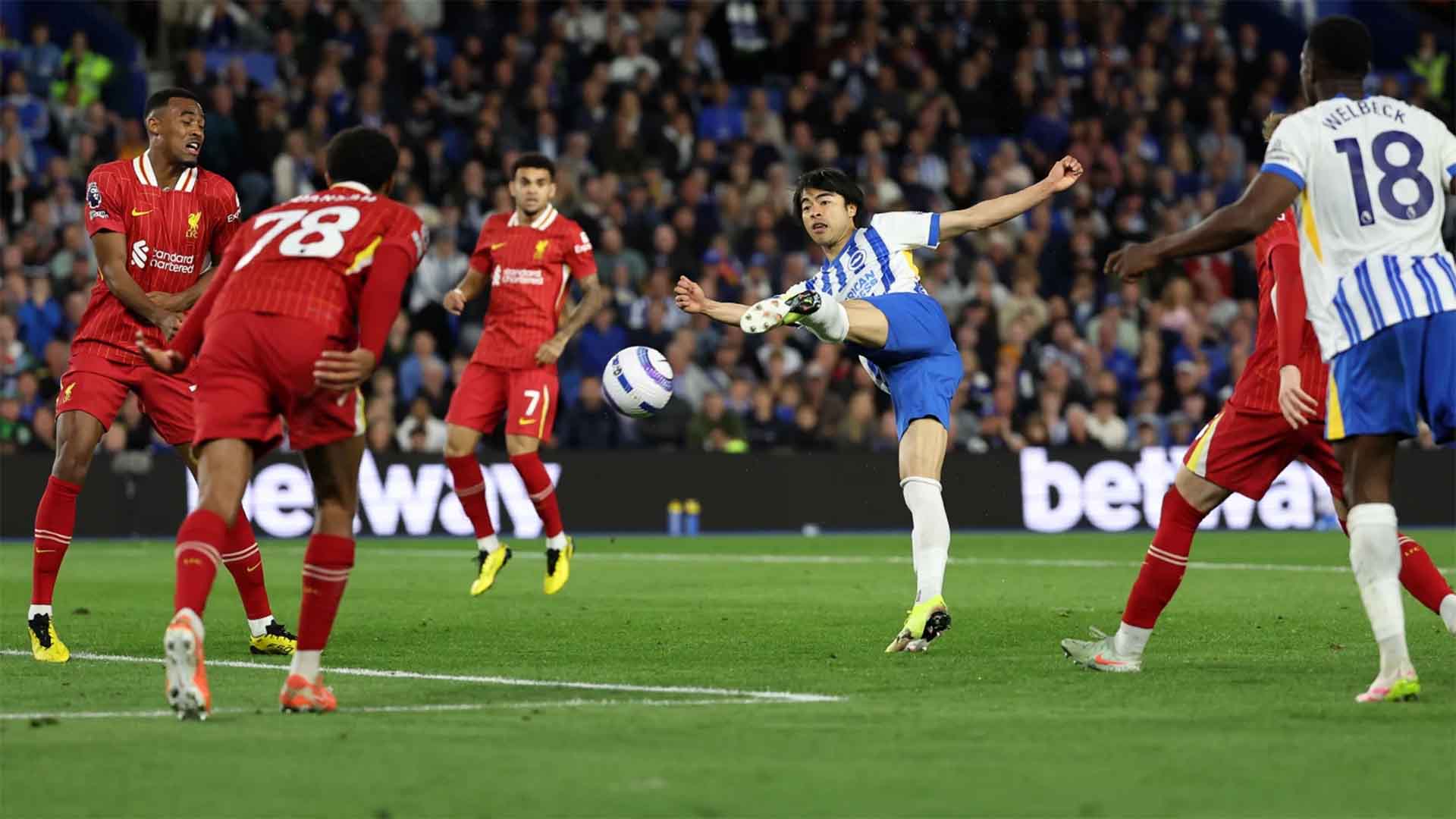 Brighton 3–2 Liverpool: Seagulls Menang Comeback atas Sang Juara