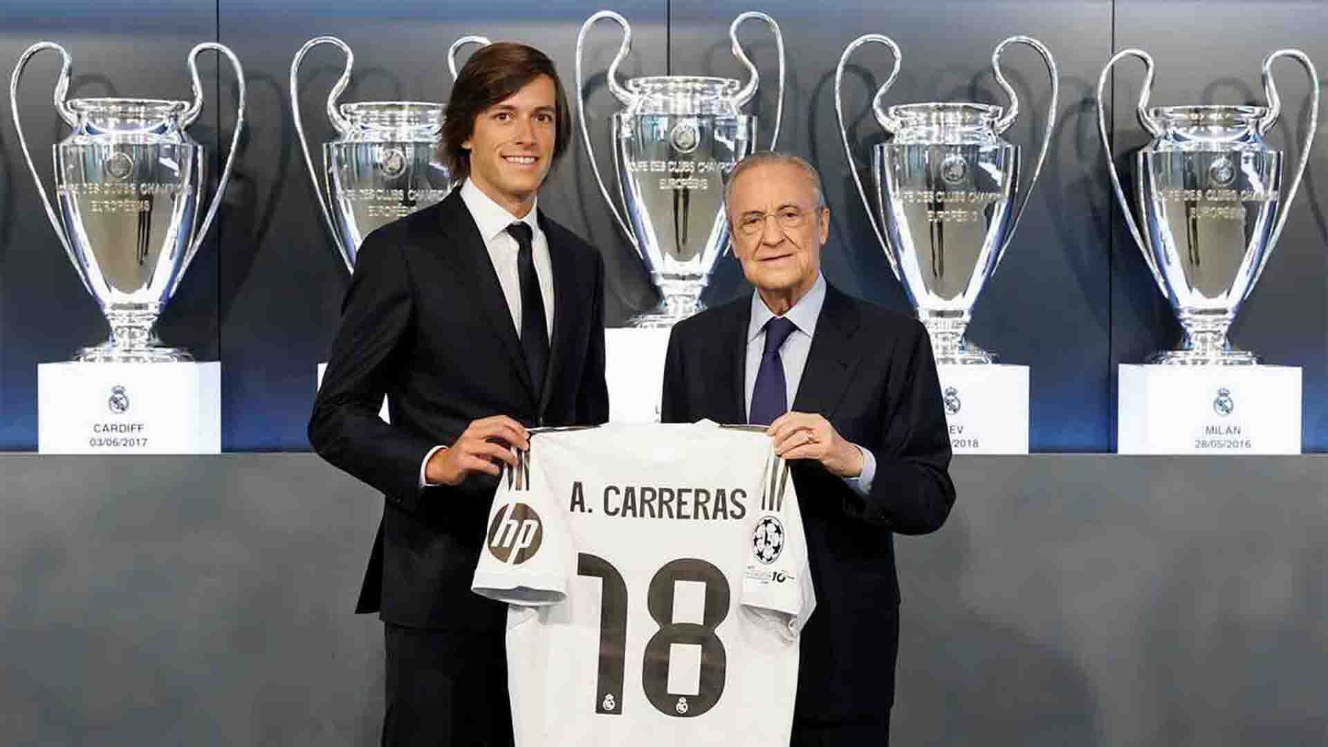 Real Madrid Pulangkan Alvaro Carreras dari Benfica