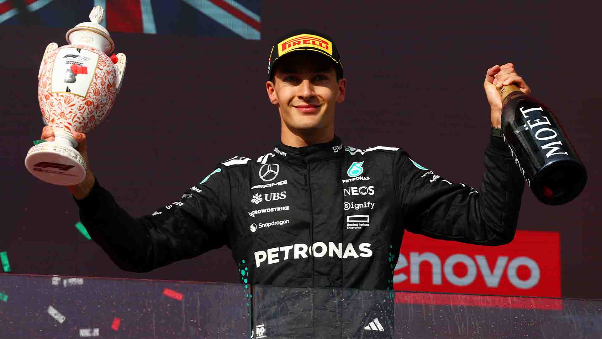 Russell Senang Bisa Amankan Podium di Hungaria usai Duel Sengit dengan Leclerc