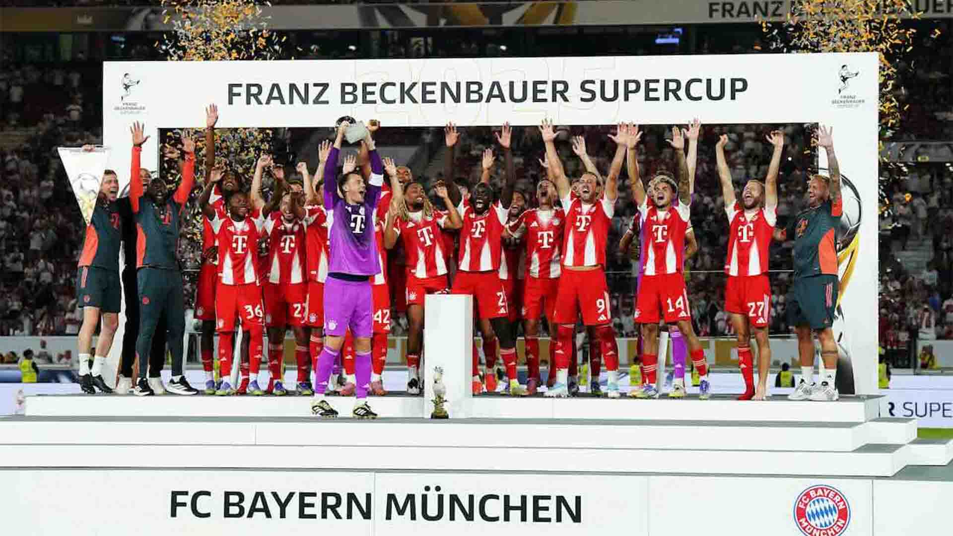 Bayern Kalahkan Stuttgart 2-1 untuk Juara Piala Super Jerman