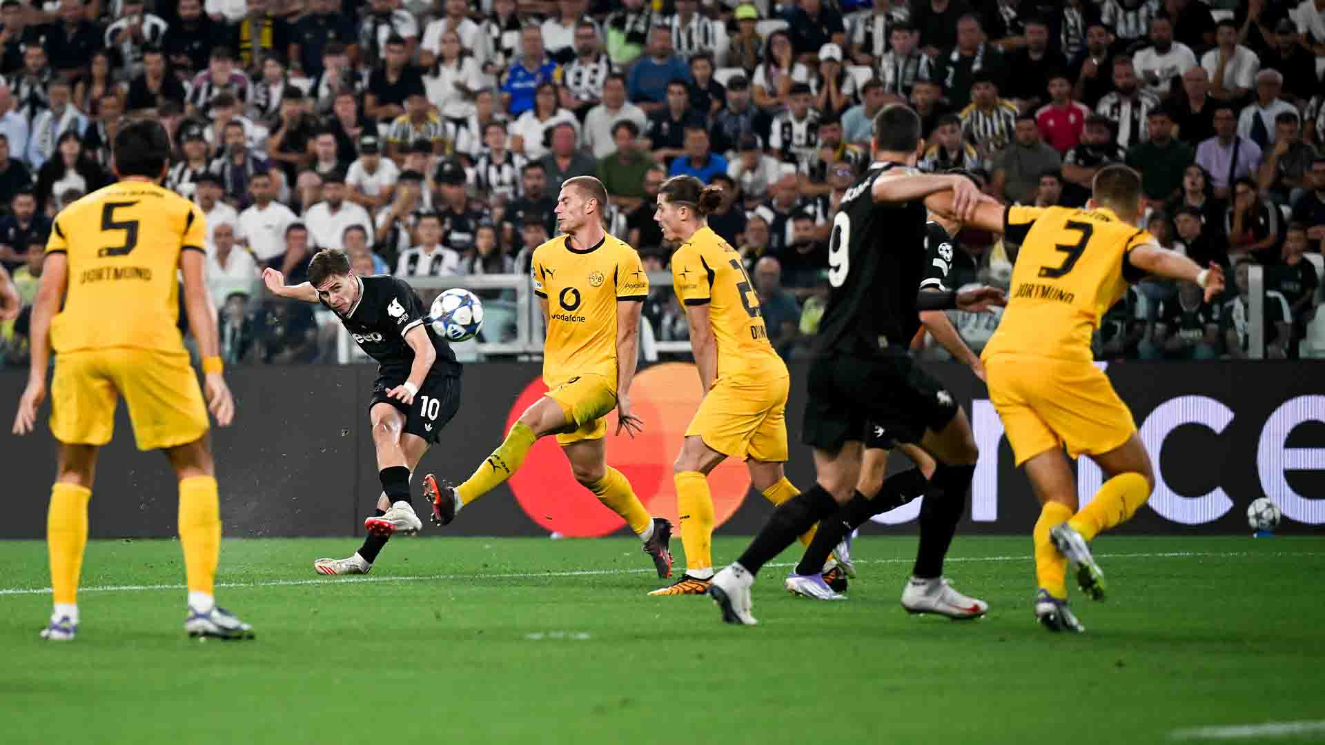 Duel Sengit Berakhir Imbang, Juventus dan Dortmund Sajikan Drama Delapan Gol
