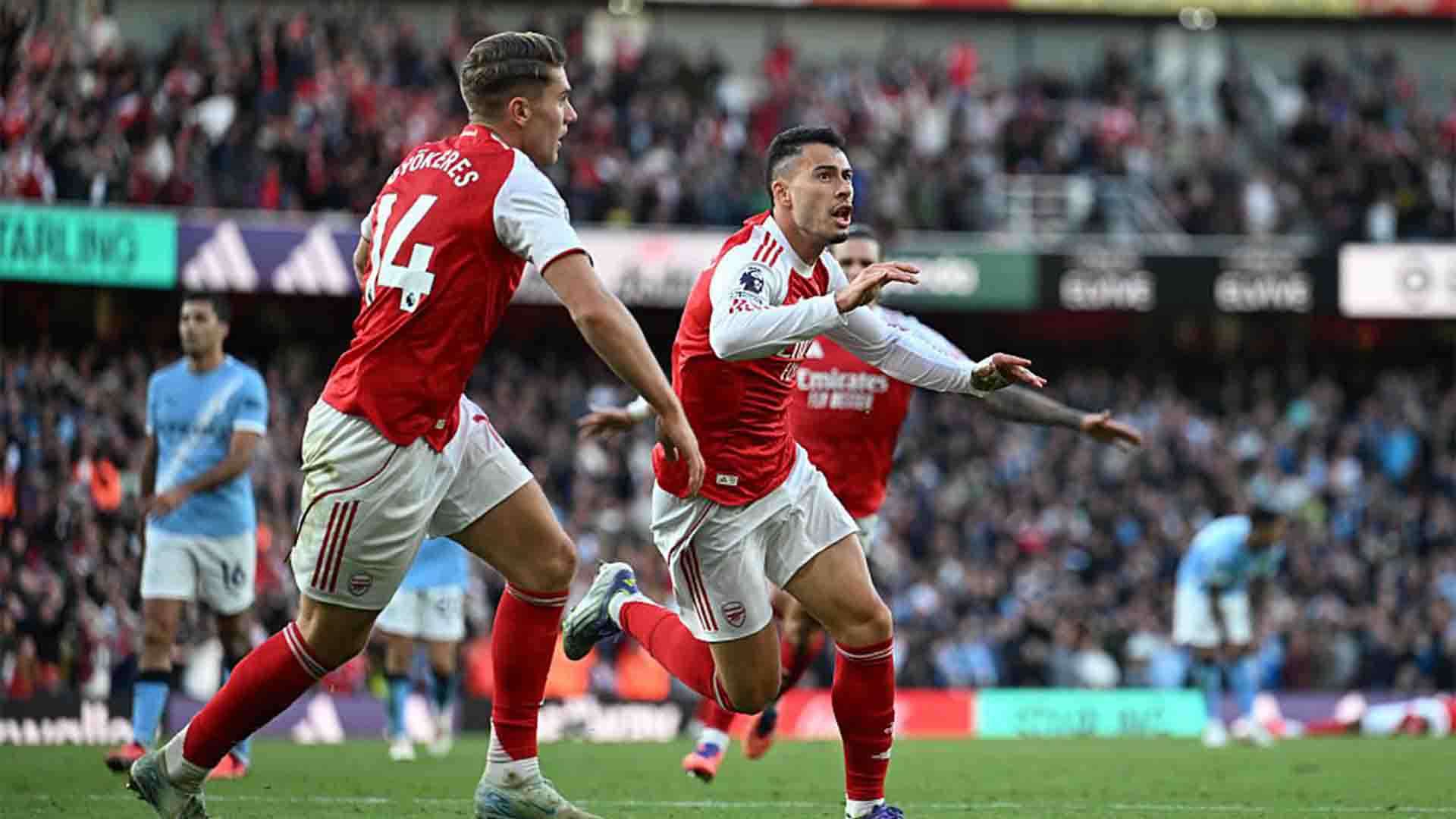 Arsenal 1-1 Man City: Martinelli Selamatkan The Gunners dari Kekalahan