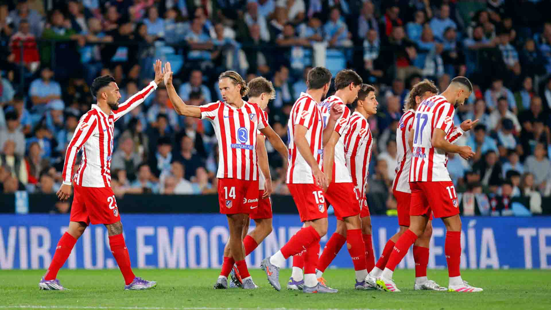 10 Pemain Atletico Madrid Ditahan Imbang 1-1 Lawan Celta Vigo