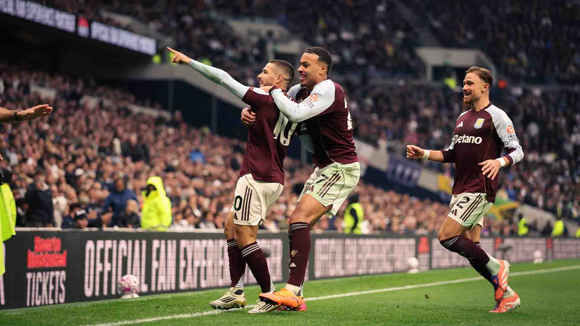 Buendia Kunci Kemenangan Comeback 2-1 Aston Villa di Kandang Tottenham