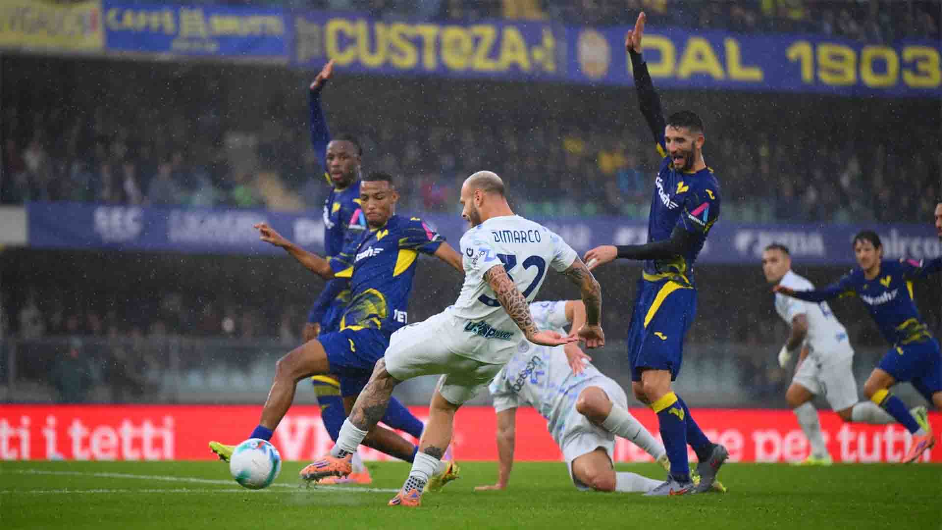 Inter Milan Menang 2-1 atas Verona Lewat Gol Bunuh Diri di Menit Akhir