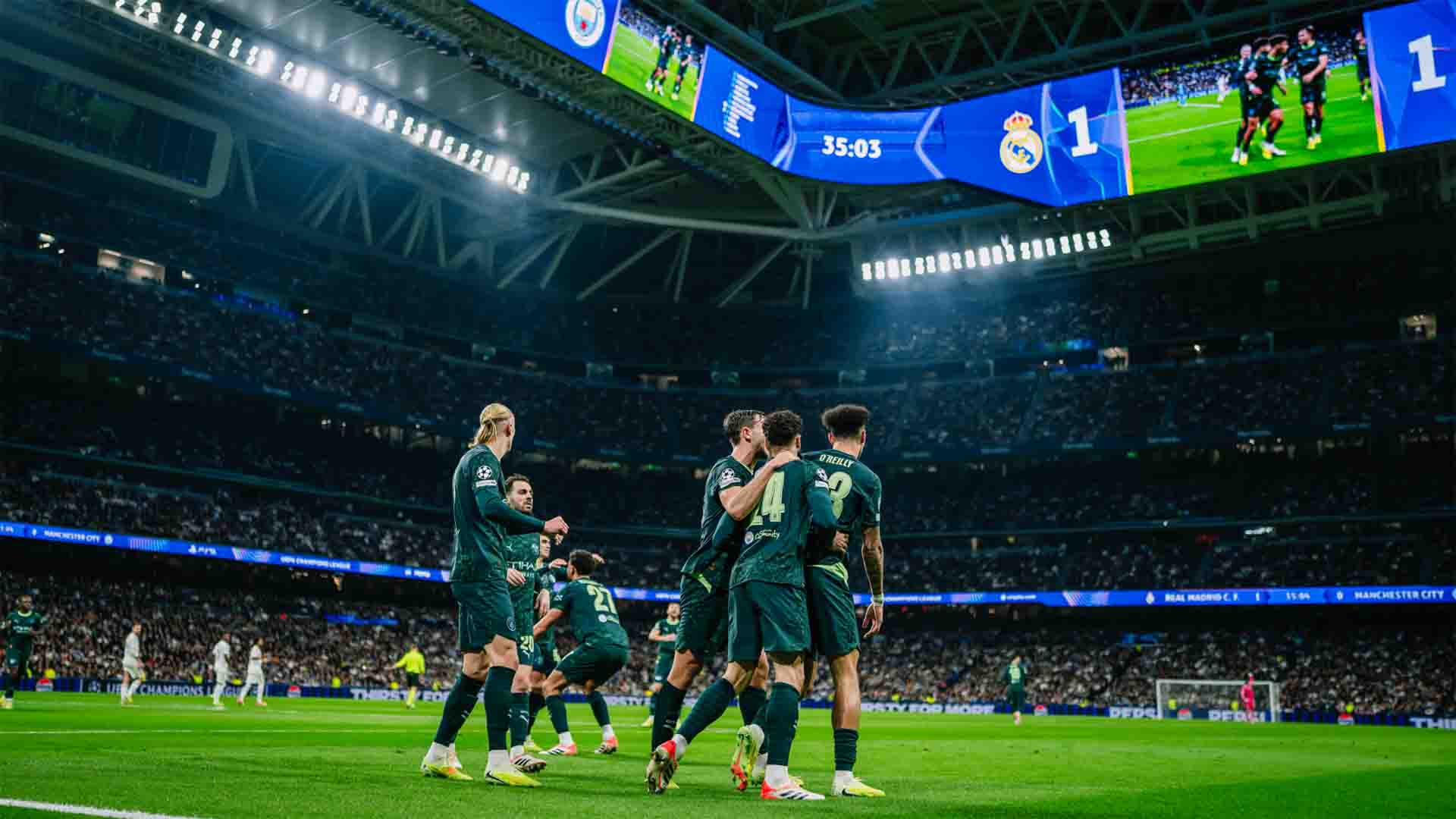Manchester City Menang Comeback 2-1 atas Real Madrid di Bernabeu