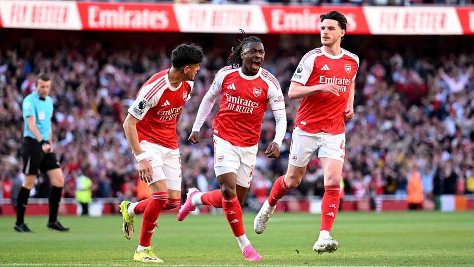 Rice Kobarkan Semangat Arsenal Raih Gelar Premier League Hingga Akhir