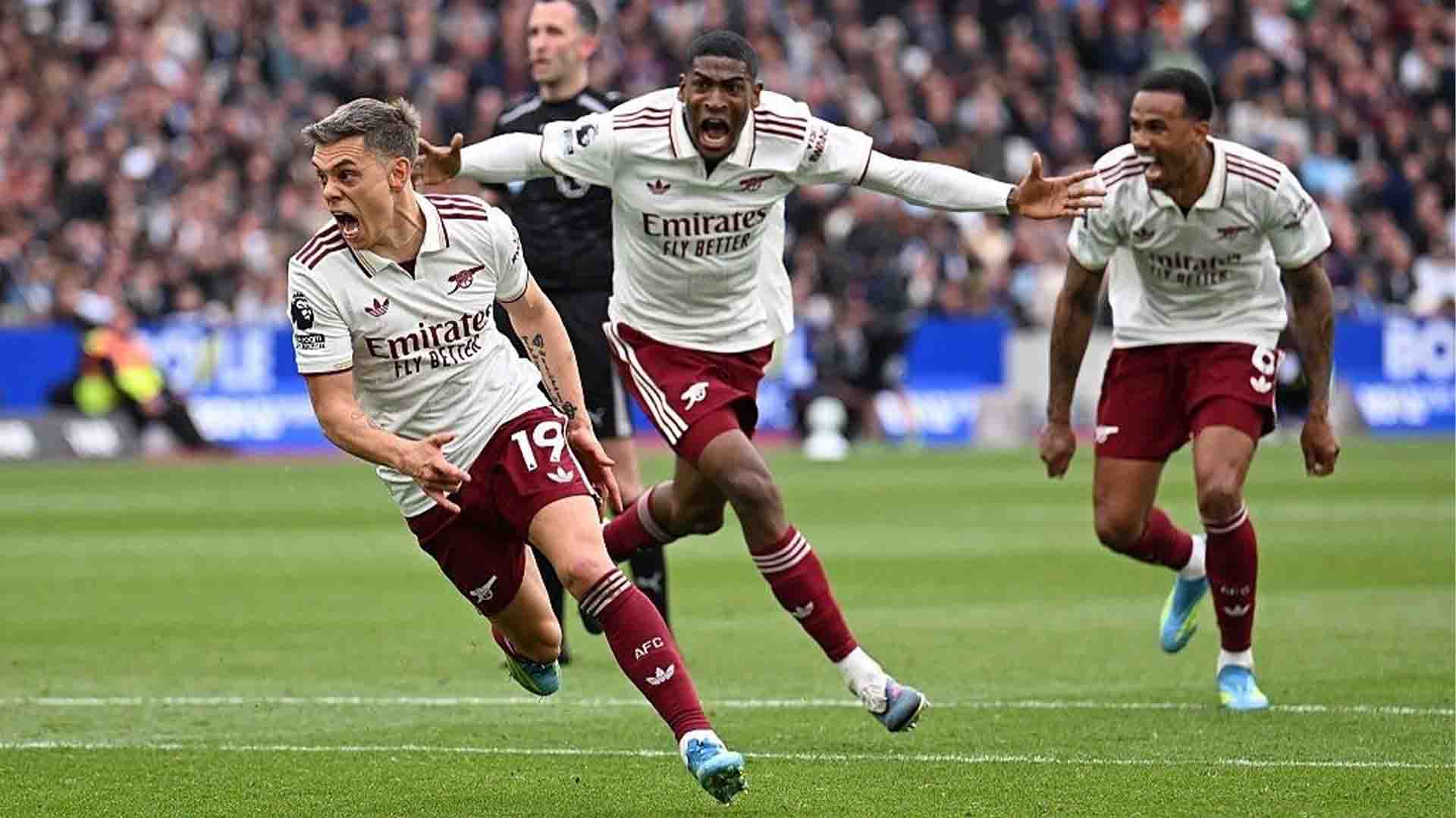 Trossard Jadi Pahlawan, Arsenal Bungkam West Ham untuk Jaga Asa Juara