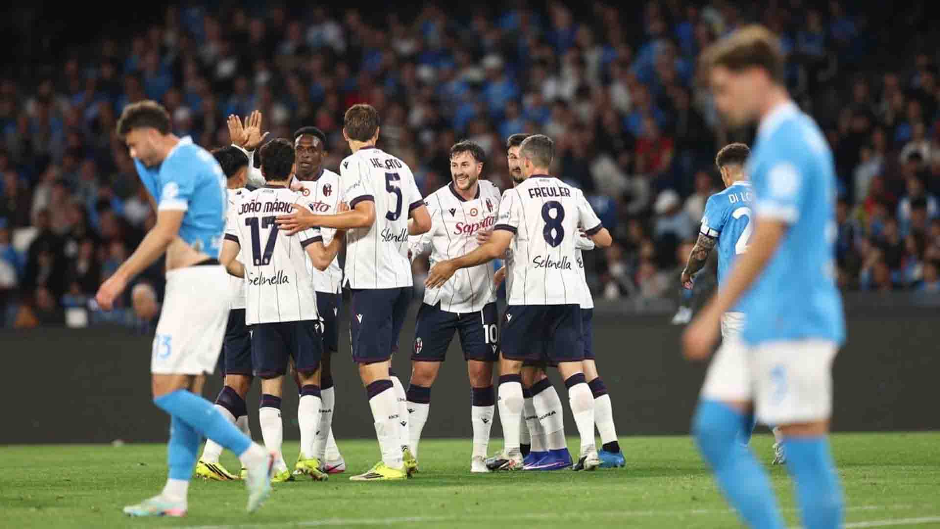 Napoli Gagal Segel Tiket UCL usai Kalah 2-3 di Kandang Lawan Bologna