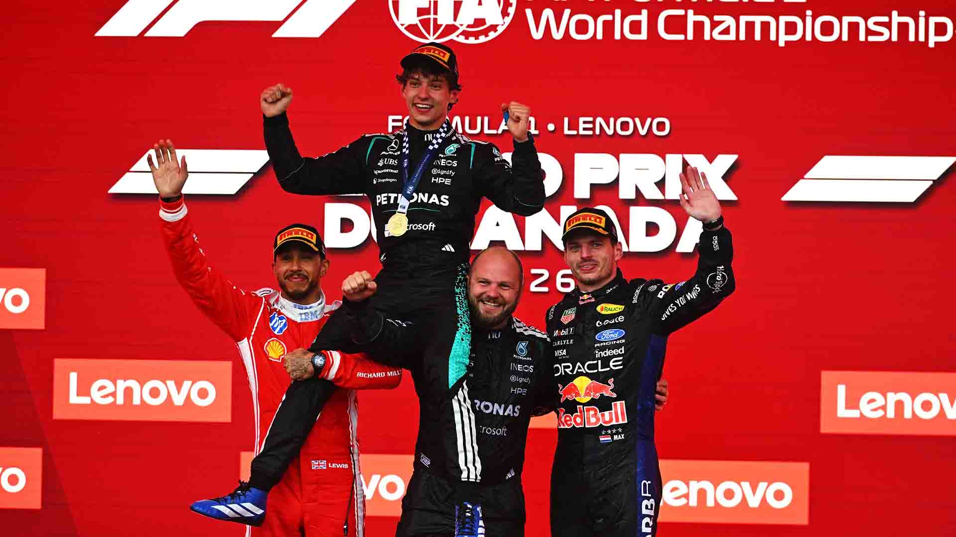 Antonelli Menang di GP Kanada, Hamilton dan Verstappen Podium