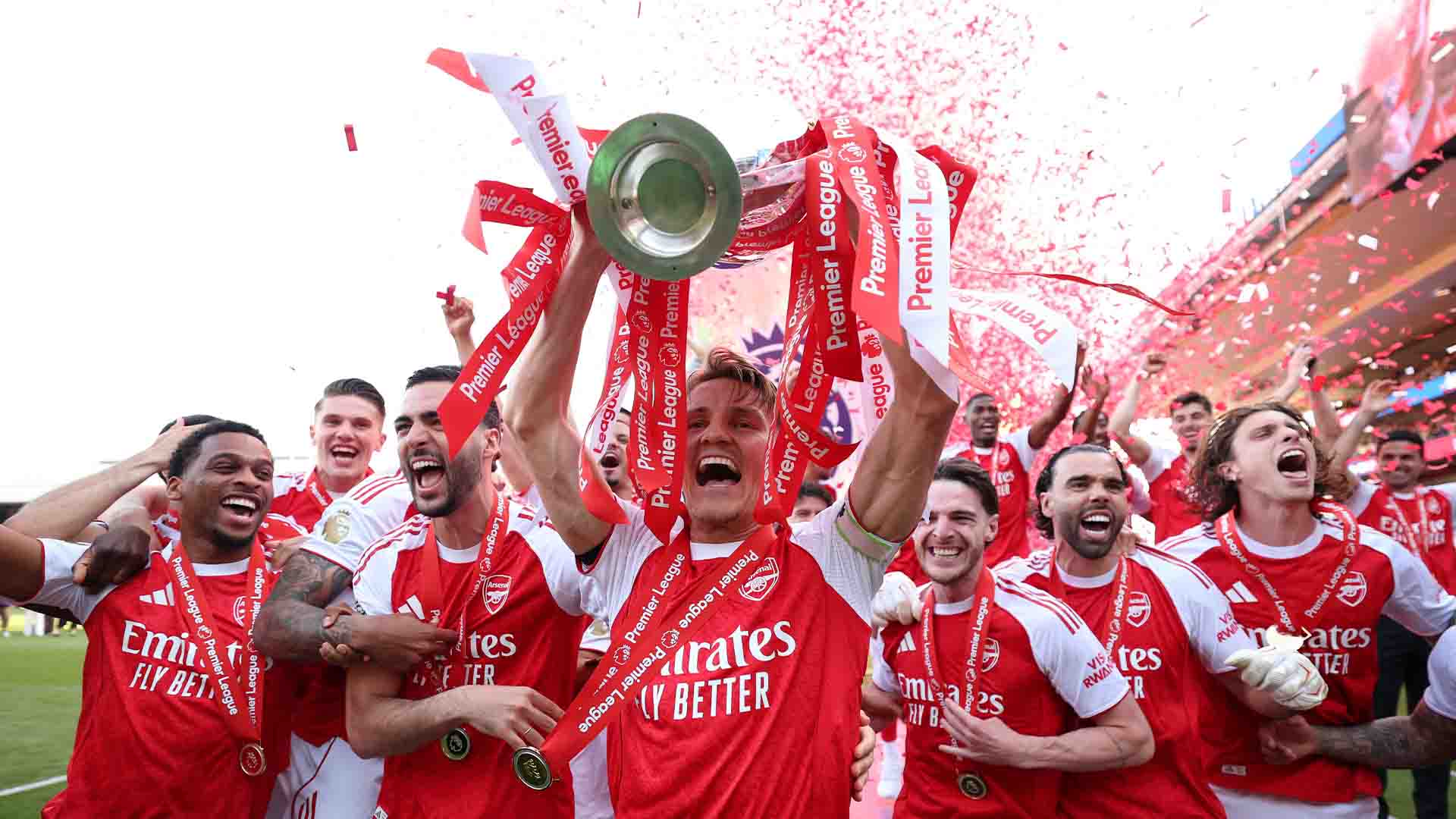 Arsenal Rayakan Gelar Juara Premier League di Selhurst Park