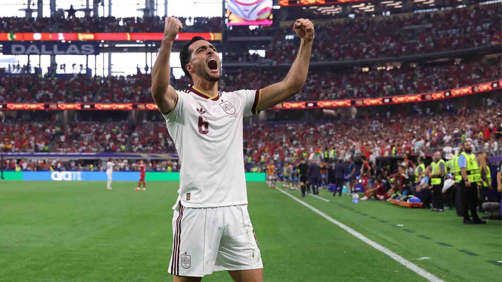 Portugal 0-1 Spanyol: Gol Tunggal Merino Singkirkan Ronaldo dkk