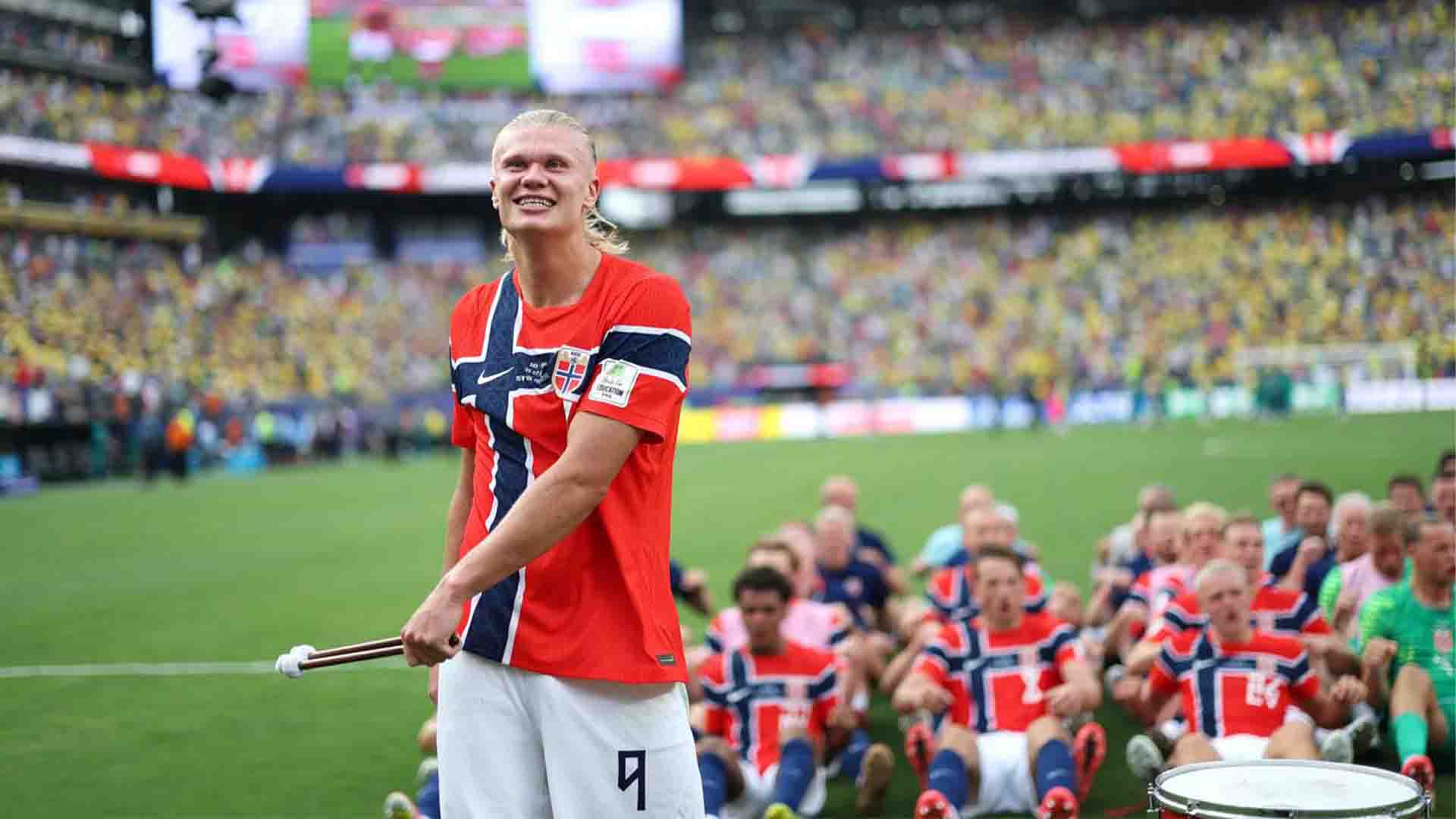Singkirkan Brasil, Haaland: Hari Paling Gila dalam Sejarah Norwegia